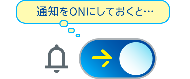 通知をONにしておくと…