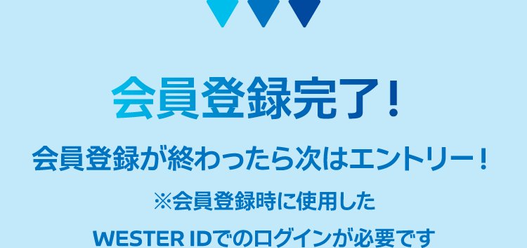 会員登録完了！