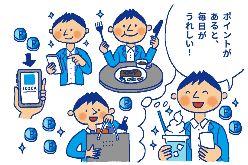 ポイントがあると、毎日がうれしい！