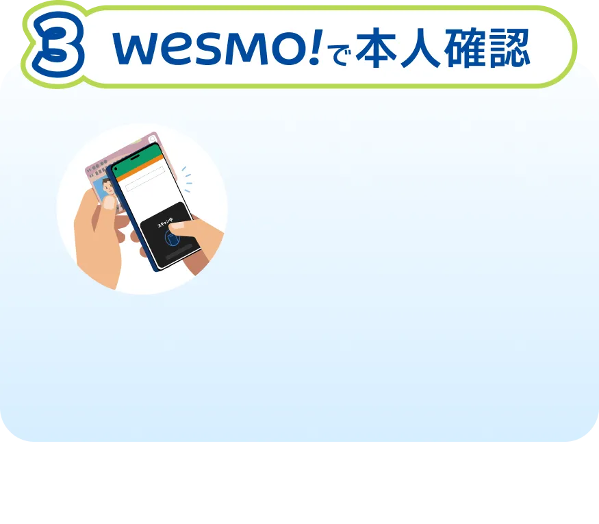 3 WESMO!で本人確認
